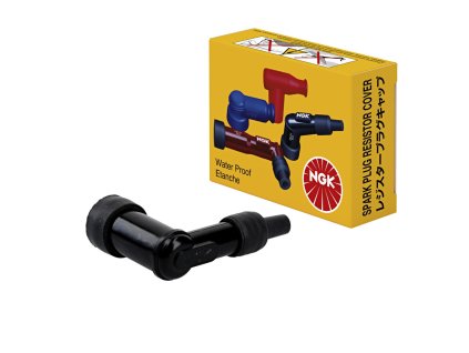NGK Fajka sviečky ebonitová (8330) – uhlová 90°, čierna