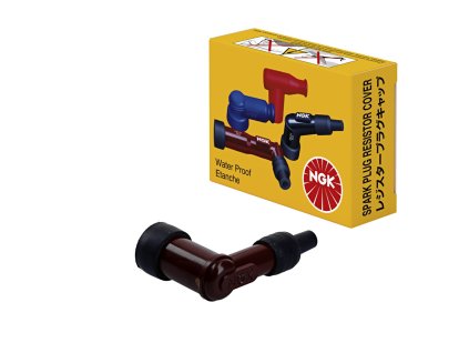 NGK Fajka sviečky ebonitová (8854) – uhlová 90°, červená