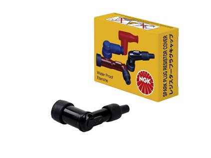 NGK Fajka sviečky ebonitová (8060) – uhlová 90°, čierna