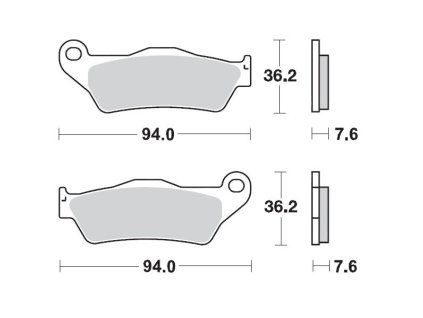 MOTO-MASTER Brzdové doštičky Nitro Racing Sinter Metal Soft: 22 KTM: 125-200-250-300-350-360-380-440-500, SX E