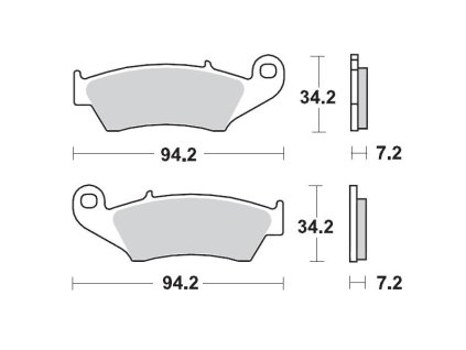 MOTO-MASTER Brzdové doštičky / Nitro Racing Sinter Metal Soft: 22 Eta RR 2T 125/200 '19-, RR 2T 250/300 '13-, RR 4T 350/390 '11-'21, RR 4T 450 '05-'14, Honda CR 125/250/500R '95-'07, CRF 230F/250R '03-'22, CRF 450R '02