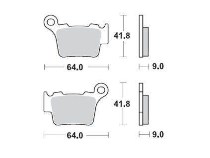 MOTO-MASTER Brzdové doštičky Sinter Metal OEM: 11 KTM 200SX, 250SX, 450SX