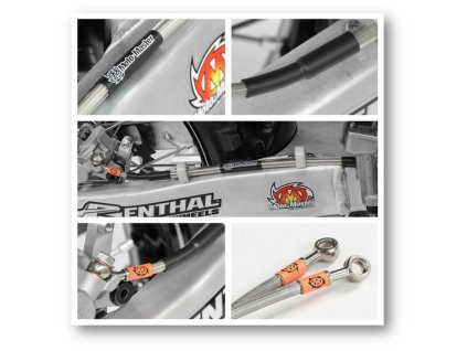 MOTO-MASTER Brzdová hadica v oceľovom opletení predná Honda CRF 250/450 (09–)