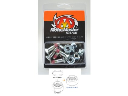 MOTO-MASTER Skrutky zadnej rozety M8 × 30 mm Fujilok U-Nut Honda / Yamaha / Suzuki / Kawasaki