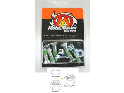 MOTO-MASTER Skrutky rozety M8 × 26 mm (6 ks) Fujilok U-Nut Torx KTM, Husqvarna, Beta