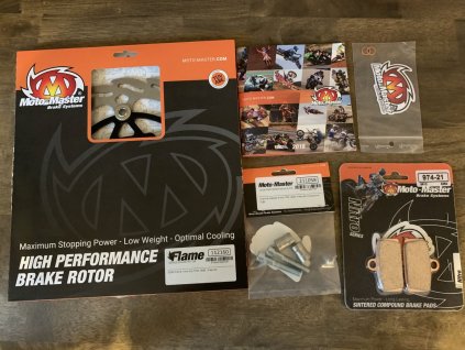MOTO-MASTER Brzdový kotúč – plávajúci 260 mm + adaptér + brzdové doštičky Husqvarna TC 85 (14–19), KTM 85 SX (12–19), KTM eBike Freeride SX/EXC (12–19)