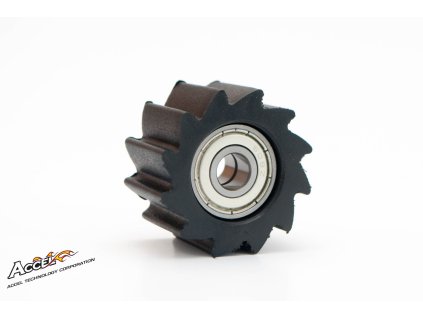 ACCEL Kladka reťaze s ložiskom priemer 38 mm Kawasaki KXF čierna