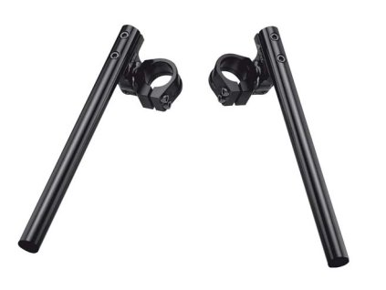 ACCEL Riadidlá Dvojdielne nastaviteľné Street Clip-On držiak 43 mm čierne