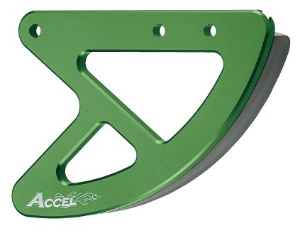 ACCEL Kryt zadného brzdového kotúča Kawasaki KXF 250/450 '05-'17, KX 125/250 '05-'08, zelený