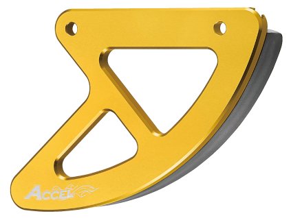 ACCEL Kryt zadného brzdového kotúča Suzuki RMZ 250 '07-'18, RMZ 450 '05-'18, RM 125/250 '05-'09, zlatý