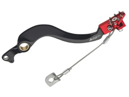 ACCEL Zadný brzdový pedál Honda CRF 450R '02-'18, CRF 250R 04-18 červený