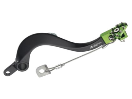 ACCEL Zadný brzdový pedál Kawasaki KXF 250 '04-'20 zelený