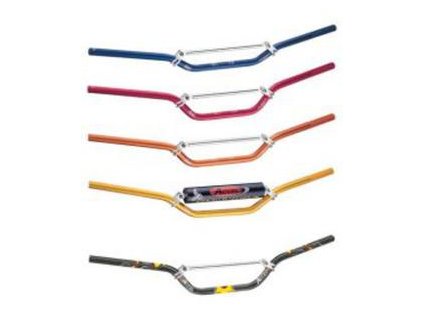 ACCEL Riadidlá hliníkové s Hrazdou (22,2 mm) ATV vysoké – červené (šírka 770 mm, výška 160 mm)