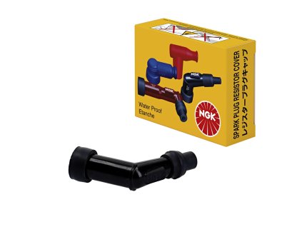 NGK Fajka sviečky ebonitová (8052) – uhlová 120°, čierna, Honda, Kymco, Suzuki