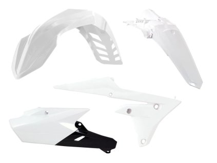 RTECH Sada plastov Yamaha WRF 250, WRF 450 biela