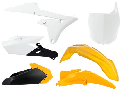 RTECH Sada plastov Yamaha YZF 250 YZF 450 biela/čierna/žltá Limited Edition