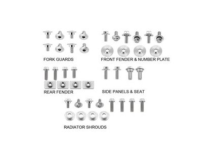 ACCEL Sada skrutiek na plasty Honda CRF250R (10–13), CRF450R (09–12)