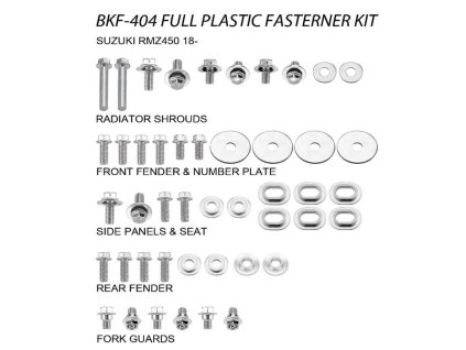 ACCEL Sada skrutiek na plasty Suzuki RMZ450 (18–20)