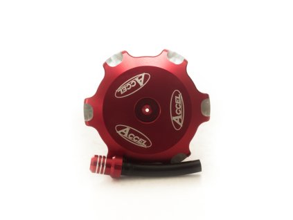 ACCEL Zátka palivovej nádrže Honda CRF 250R (18–20), CRF 450R (17–20) – červená