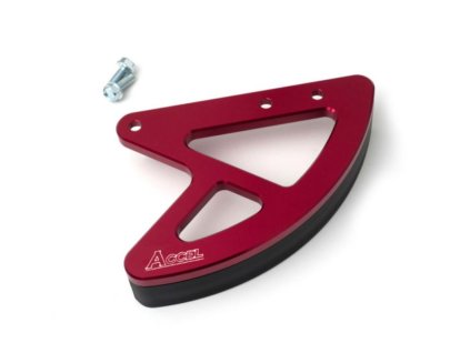 ACCEL Kryt zadného brzdového kotúča Honda CR 125/250 '02-07, CRF 250R '04-20, 250X '04-17, 450R '02-20, 450X '05-17, 450RX '17-19 červený