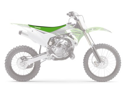 BLACKBIRD Poťah sedla Kawasaki KX 85 '14-'25 Double Grip 3 čierny/zelený