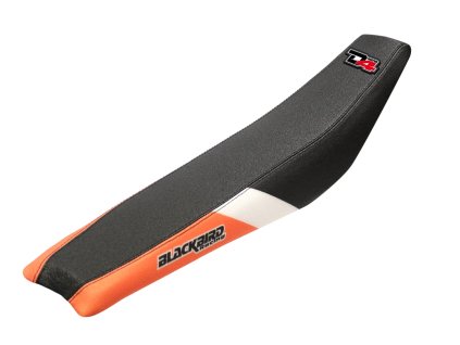 BLACKBIRD Poťah sedla KTM SX/SXF '16-'18, EXC/EXCF '17-'19 Dream 4 čierny/oranžový/biely