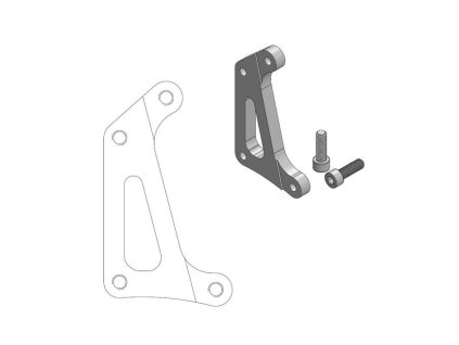 MOTO-MASTER Adaptér pre Supermoto brzdový kotúč 320 mm Yamaha YZ/YZF 125/250 (08–20), YZF 450 (08–19), WR 250 (16–20) – štvorpiestikový strmeň Moto-Master