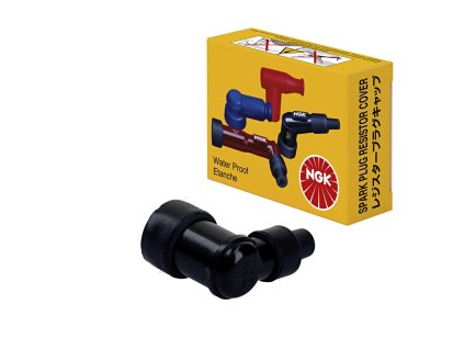 NGK Fajka sviečky (8326) – uhlová 90°, čierna
