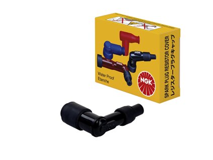 NGK Fajka sviečky (8328) – uhlová 90°, čierna