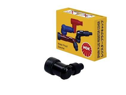NGK Fajka sviečky (8334) – uhlová 90°, čierna