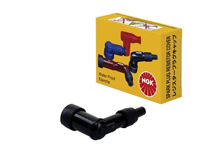 NGK Fajka sviečky (8342) – uhlová 90°, čierna