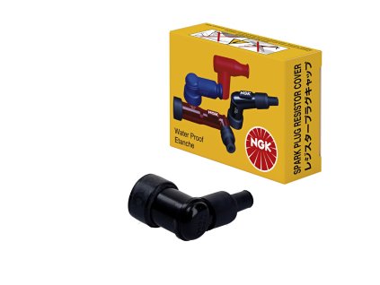 NGK Fajka sviečky (8055) – uhlová 90°, čierna