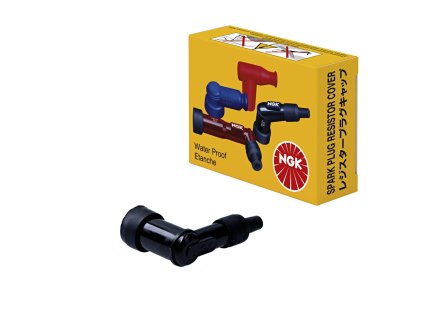 NGK Fajka sviečky ebonitová (8309) – uhlová 90°, čierna