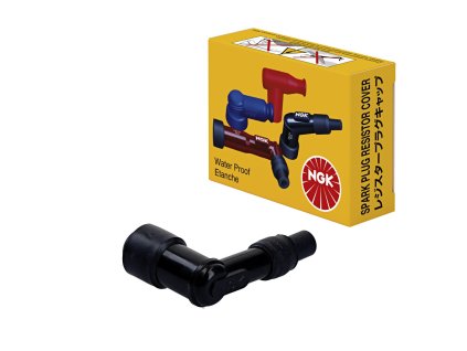 NGK Fajka sviečky ebonitová (8070) – uhlová 90°, čierna