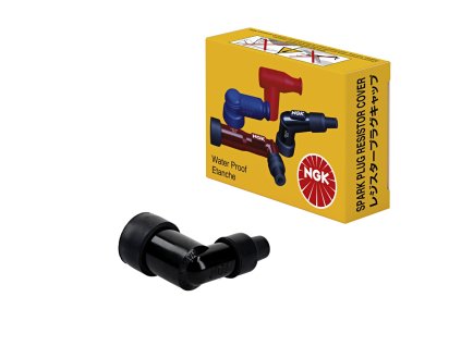 NGK Fajka sviečky (8760) – uhlová 90°, čierna