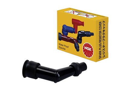 NGK Fajka sviečky (8408) – uhlová 120°, čierna