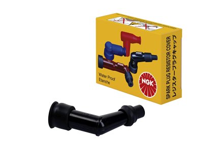 NGK Fajka sviečky (5817) – uhlová 120°, čierna, KTM 400/450/525, Beta