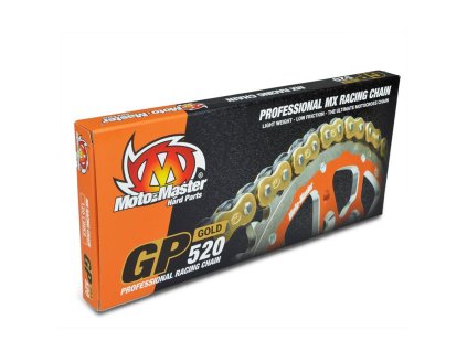 MOTO-MASTER Reťaz GP-520G MX Professional Motocross Racing Chain zlatá