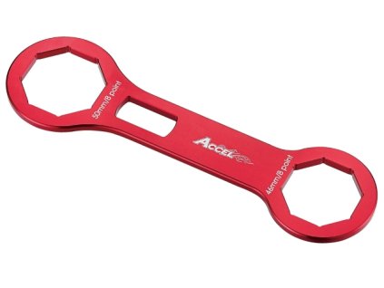 ACCEL Kľúč na Servis predných tlmičov Showa 47 / 48 mm, 47 / 48 Sff – na Rozoberanie hornej Osemhrannej matice 50 mm – čierny