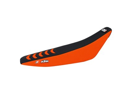 BLACKBIRD Poťah sedla KTM SX/SXF '07-'10, EXC/EXCF '08-'11 Double GRIP3 čierny/oranžový