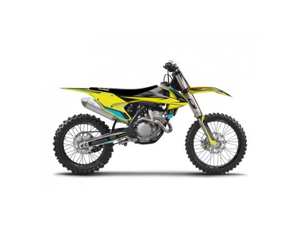 BLACKBIRD Sada polepov + poťah sedla KTM SX/SX-F '16-'18, EXC/EXC-F '17-'19 Stealth