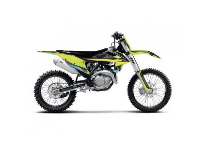 BLACKBIRD Sada polepov + poťah sedla KTM SX/SX-F '19-'22, EXC/EXC-F '20-'23 Stealth