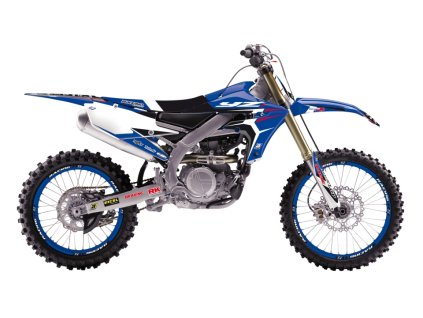 BLACKBIRD Sada polepov + poťah sedla Yamaha YZ 125/250 '22 Dream 4 modrá/čierna