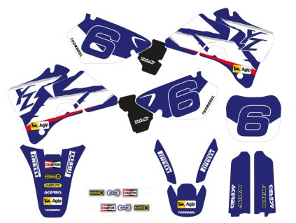 BLACKBIRD Sada polepov Yamaha YZ 125/250 '96-'01 Replica Team Yamaha 1998