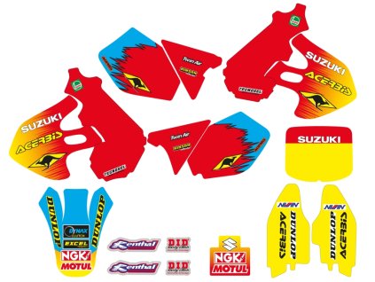BLACKBIRD Sada polepov Suzuki RM 125/250 '96-'00 Replica Team Suzuki 1999