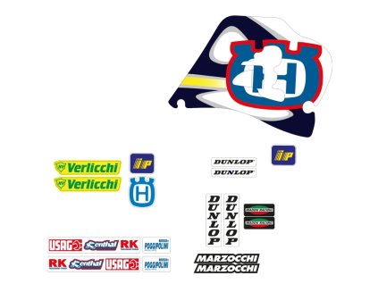 BLACKBIRD Sada polepov Husqvarna CR/WR 125/250 '98-'99 Replica Team Husqvarna Maddii 1998
