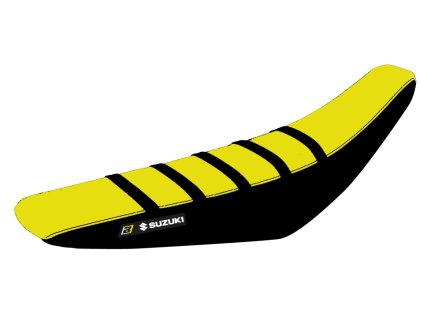 BLACKBIRD Poťah sedla Suzuki RMZ 250 '19-'23, RMZ450 '18-'23 Zebra čierny/žltý