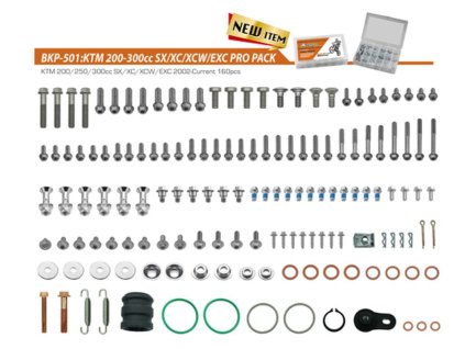 ACCEL Sada skrutiek Pro Pack Factory 2T – veľká KTM SX / XC / XC-W / EXC 200 / 300 (02–)