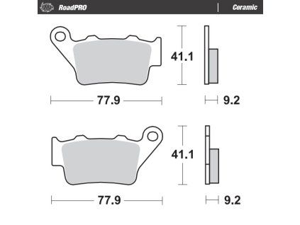 MOTO-MASTER Brzdové doštičky / Roadpro Ceramic Series