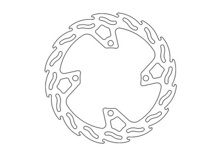 MOTO-MASTER Brzdový kotúč zadný Bimota Bx 450 '23-, Kawasaki KX 250 20, KX 450 '19